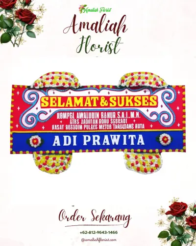 Karangan Bunga Ucapan Selamat di Sidan