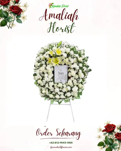 Krans Bunga Duka Cita di Sidan
